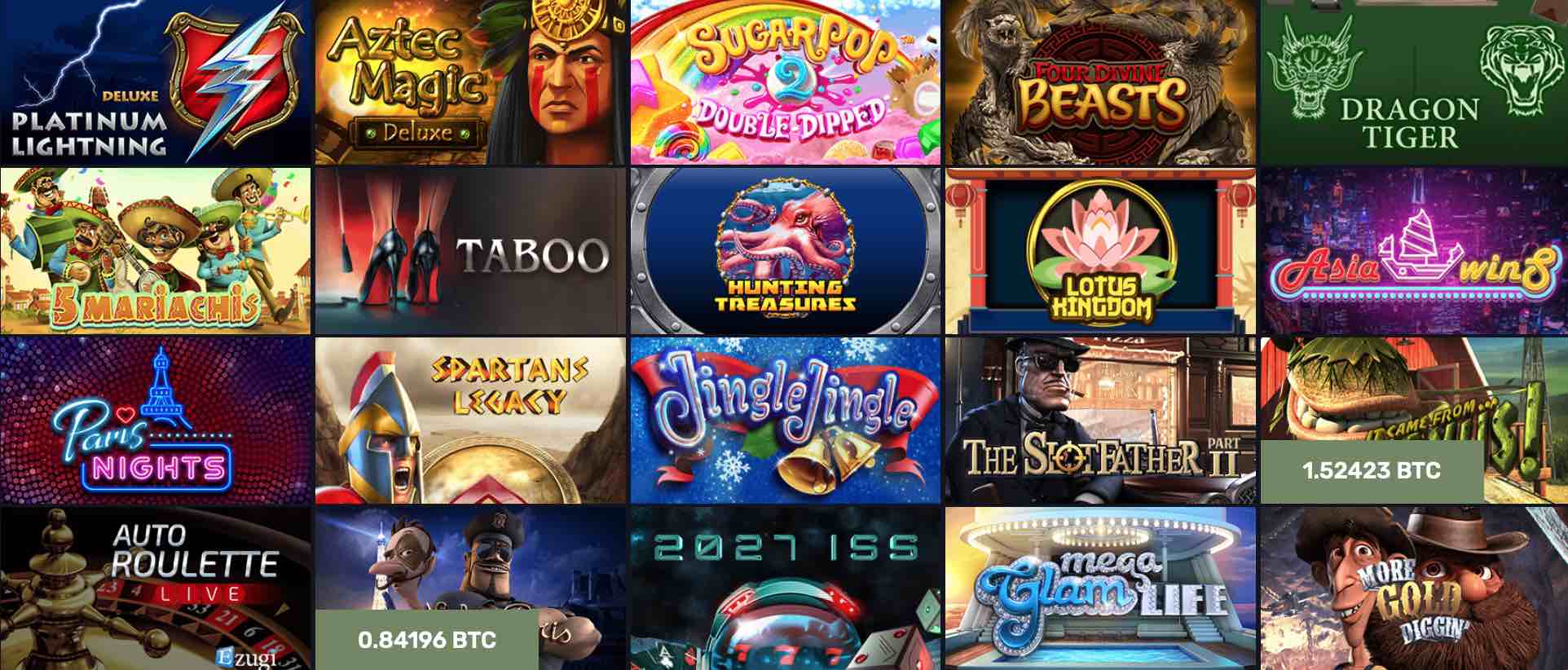 Least and most paying games casino