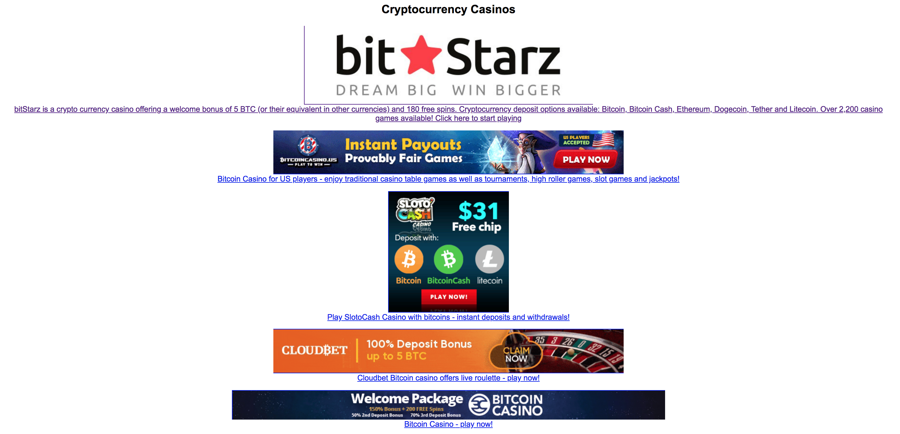 Bitstarz free coupon