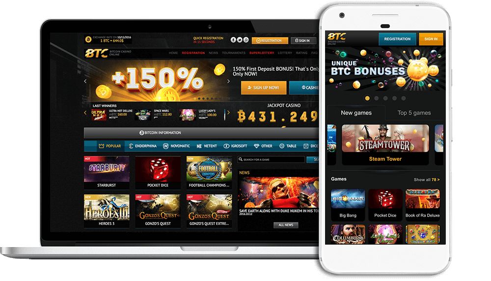New online bitcoin casino with no deposit bonuses